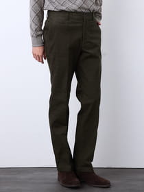 【3buy40%OFF！対象商品】裏起毛ツイルコールストレートパンツ