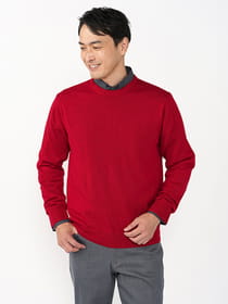 【3buy40%OFF！対象商品】ウォッシャブルクルーネックニット