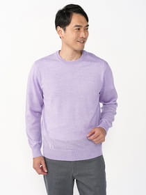 【3buy40%OFF！対象商品】ウォッシャブルクルーネックニット