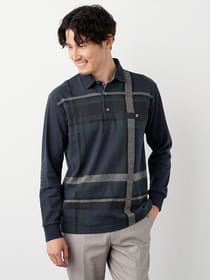 ビッグチェック長ポロ