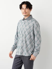 アーガイル長ポロ