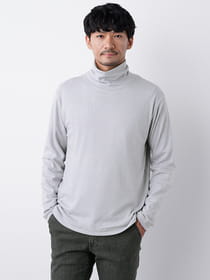 アクリルレーヨンタートルネック