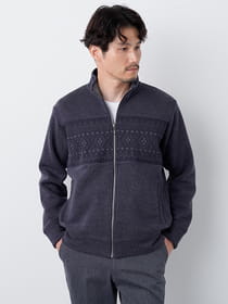 アクリルウール切替フルZIP