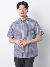 【ブラックフライデー/特別価格】ダイヤジャカードチェック半袖シャツ