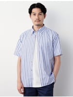 オルタネートスラブストライプ半袖シャツ（7204248）｜men