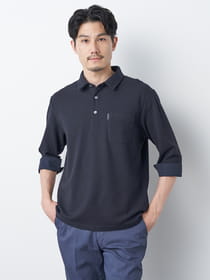 【3buy40%OFF！対象商品】ブロックリンクス７分袖ポロシャツ