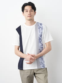 ≪WEB限定/1,111円OFF！対象商品≫布帛切替カノコ半袖Ｔシャツ