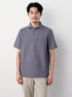 おトクなタイムセール】ギンガムチェック半袖ポロシャツ