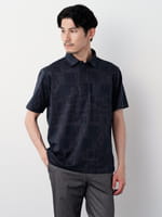 おトクなタイムセール】バンダナジャカード半袖ポロシャツ