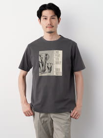 アニマルプリント半袖Ｔシャツ（ｅｌｅｐｈａｎｔ）