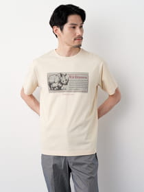 アニマルプリント半袖Ｔシャツ（ｒｈｉｎｏ）