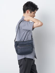 【3buy40%OFF！対象商品】異素材ワイドショルダーバッグ