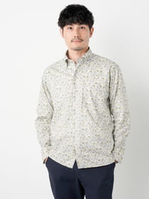 ライトネスサラサプリント長袖シャツ