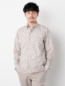 ライトネスサラサプリント長袖シャツ