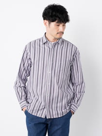 スペシャルクーポン30%OFF！対象】マルチサテンストライプ長袖