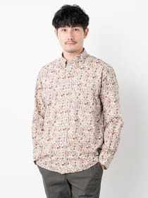 【サプライズセール！対象アイテム】ヴァインフラワープリント長袖シャツ