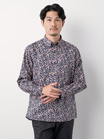 【ブラックフライデー/特別価格】モーメントフラワープリント長袖シャツ
