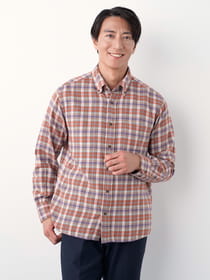 【3buy40%OFF！対象商品】ぬくもりBLENDタータンチェックシャツ