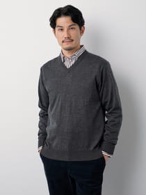3buy40%OFF！対象商品】ウォッシャブルVネックニットベスト