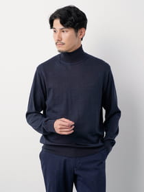 ウォッシャブルタートルネックニット