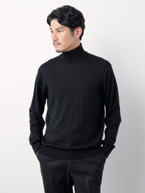ウォッシャブルタートルネックニット