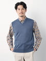 【早割30%OFF対象】ウォッシャブルＶネックニットベスト