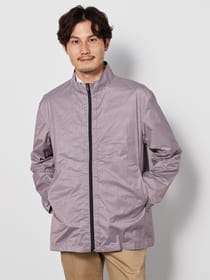 先染めチェックタフタブルゾン