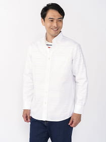 オックスストレッチボタンダウンシャツ