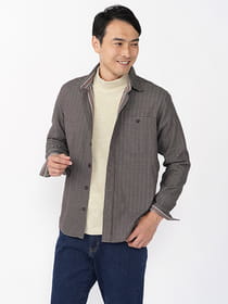 ダブルフェイスチェックシャツアウター