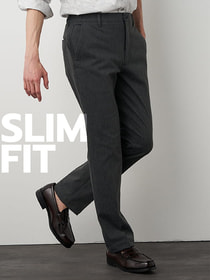 カルゼ裏起毛スリムパンツ