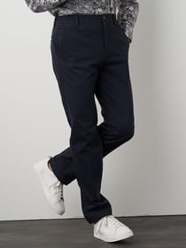 カルゼ裏起毛スリムパンツ