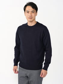 ウォッシャブルクルーネックプルオーバー