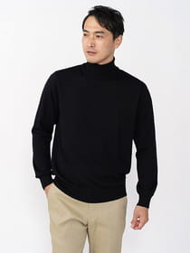 ウォッシャブルタートルネックニット