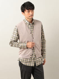 ウォッシャブルニットベスト