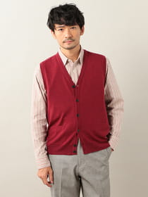 ウォッシャブルニットベスト