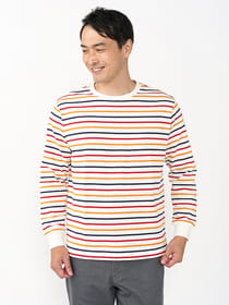マルチボーダー長袖Tシャツ