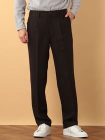 ウール混ヘリンボーンハーフシャーリングパンツ