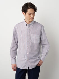 【キングサイズ】クレイジーパターンボタンダウンシャツ