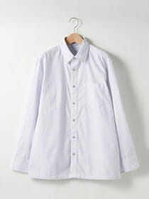 【3buy40%OFF！対象商品】【キングサイズ】リバーシブルストライプシャツアウター