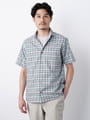 【キングサイズ】マドラスチェック半袖シャツ