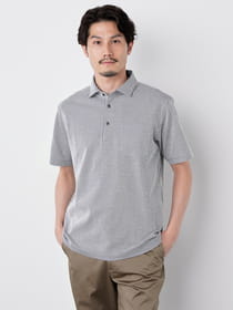 【キングサイズ】サッカーストライプ半袖ポロ