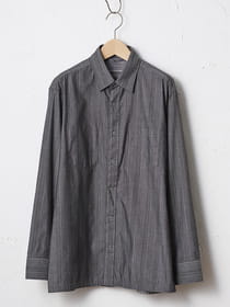 【キングサイズ】リバーシブルストライプシャツアウター