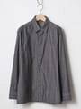 【キングサイズ】リバーシブルストライプシャツアウター
