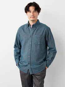 【キングサイズ】ミックスヘリンボンストライプシャツ