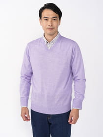 【キングサイズ】ウォッシャブルVネックニット