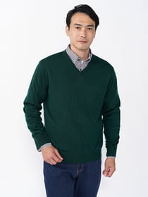 【キングサイズ】ウォッシャブルVネックニット