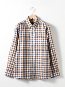 ≪WEB限定/1,111円OFF！対象商品≫【キングサイズ】タータンチェックピーチ長袖シャツ