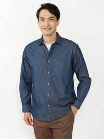 【キングサイズ】クリアダンガリーシャツ