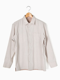 【キングサイズ】リバーシブルストライプシャツアウター