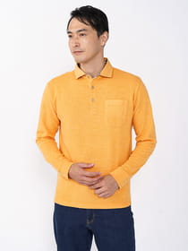 【キングサイズ】アクリルレーヨン起毛長袖ポロ